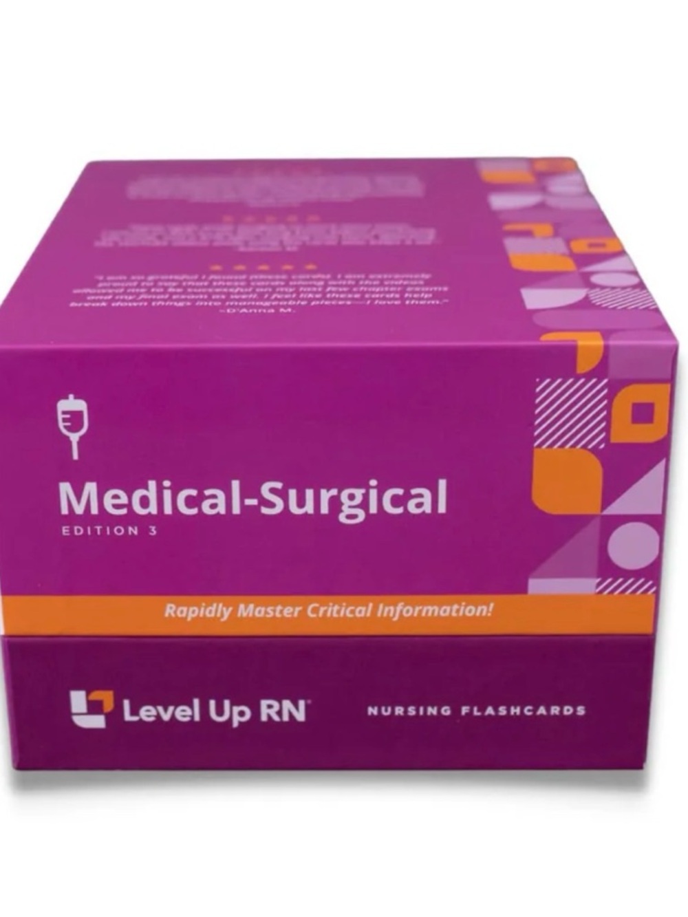 Level Up RN Medical-Surgical Nursing Flashcards - Pink/Purple